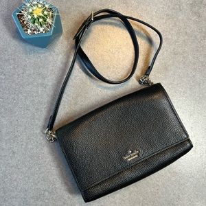Kate Spade Black Leather Cross Body Bag